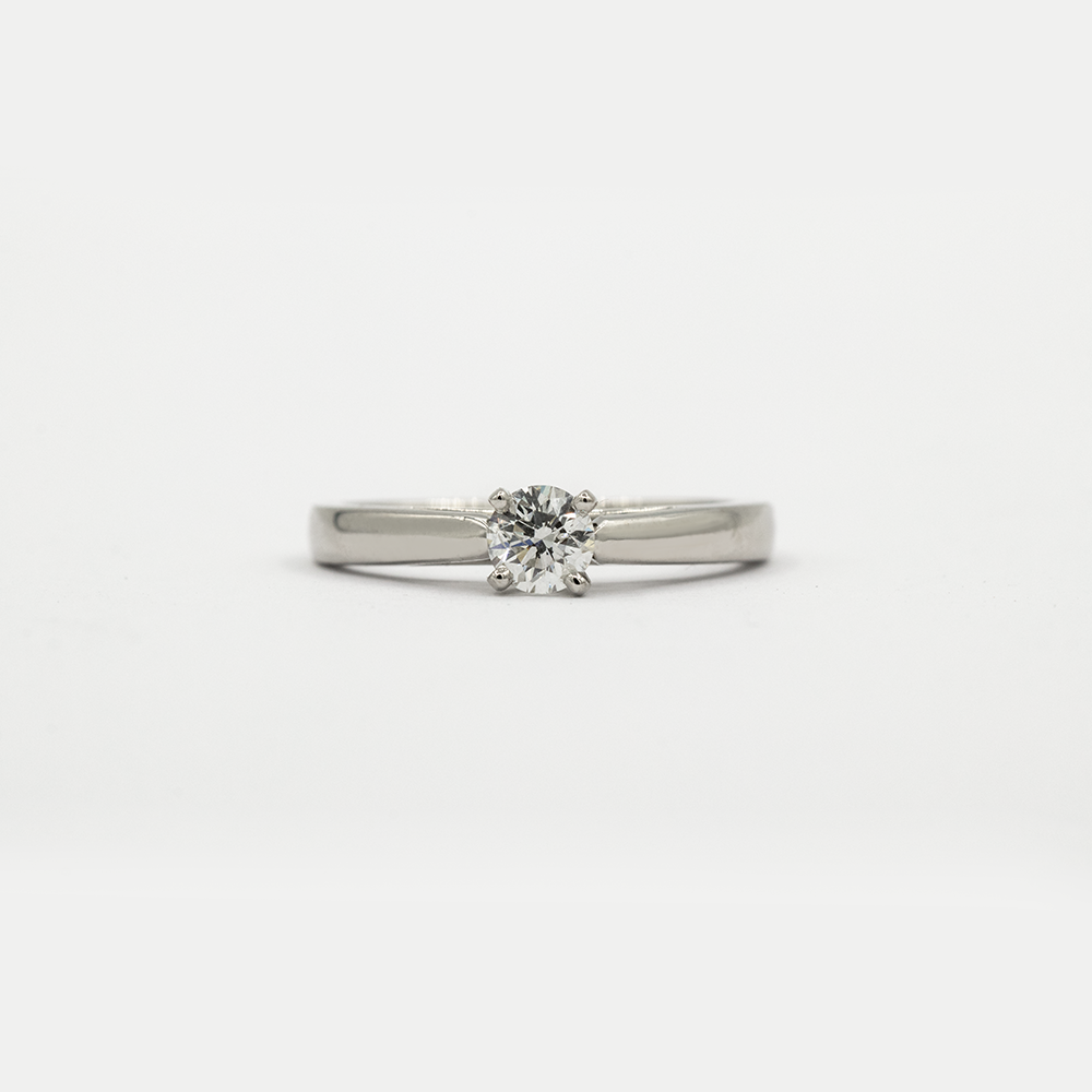 Solitario Oro Blanco