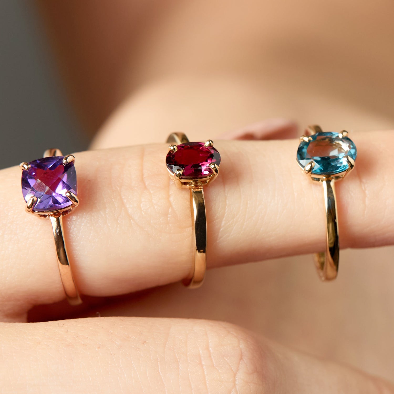 Anillos Piedra de Color