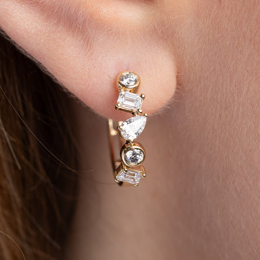Arracadas con diamante LG