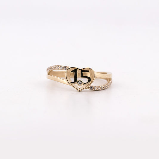 Anillo 15 años Corazón