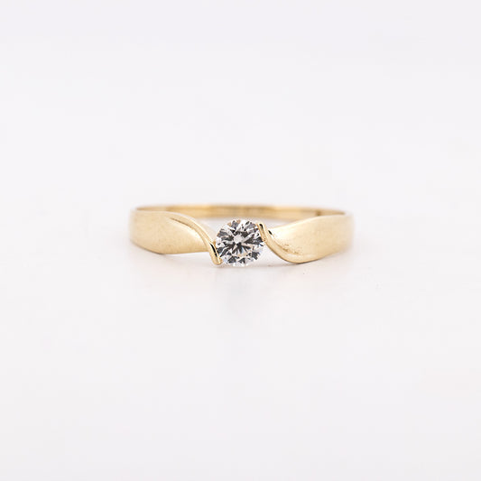 Anillo Solitario Twist