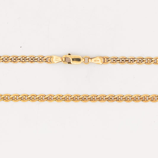 Cadena 14k tejido gucci